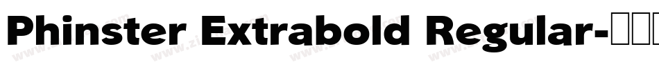 Phinster Extrabold Regular字体转换
